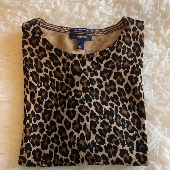 Animal print cotton sweater - Picture 8 of 8